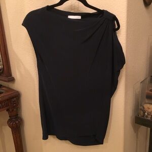 PHILLIP LIM 3.1  Asymmetrical Navy Top Size 0